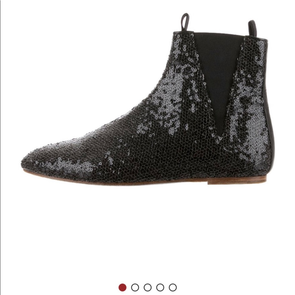 Loewe sequined ankle boot